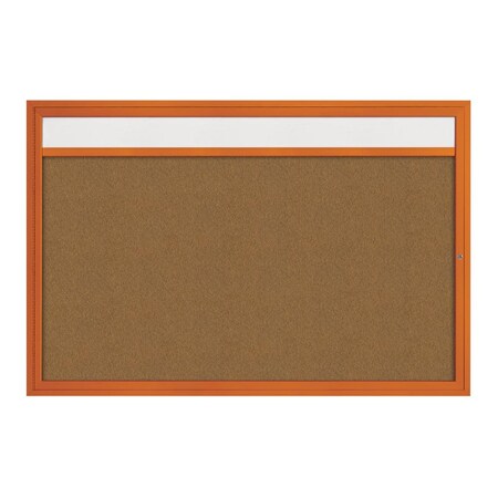 United Visual Products Hinge-less Radius Corkboard, 36"x36", Satin Alum Frame/Burgundy UVEB3636R-SATIN-DBURGU